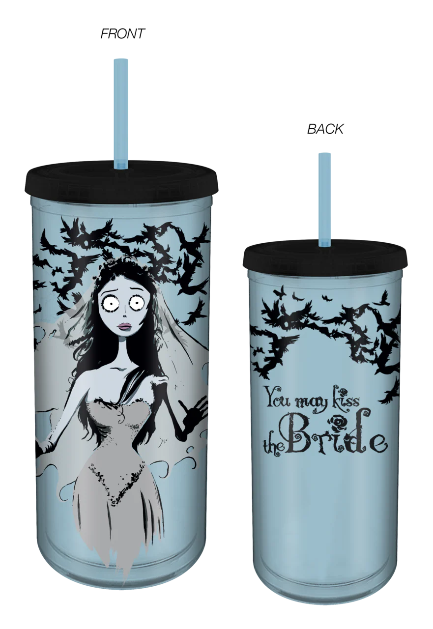 Corpse Bride with Crows 20oz Plastic Tall Cold Cup w Lid