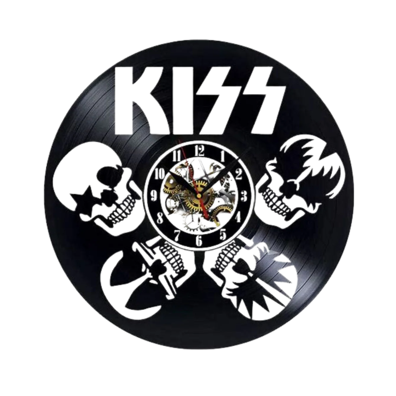 Kiss Rock Vinyl Wall Clock