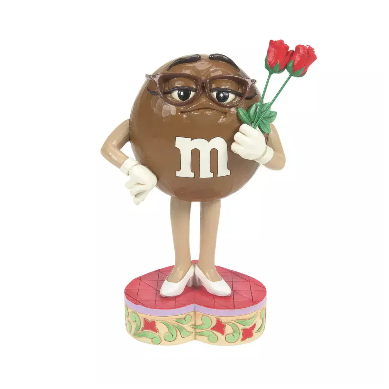 M&M'S Brown Character Holding Flower