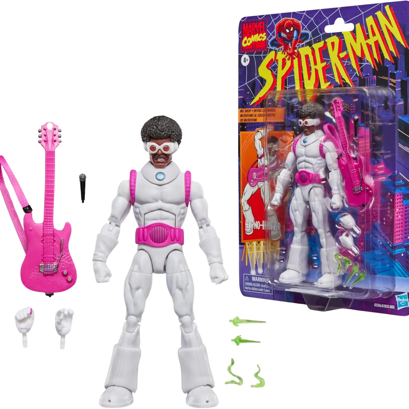 Marvel Legends Series Hypno-Hustler, Retro Cardback Spider-Man Comics Collectible 6-Inch Scale Action Figure