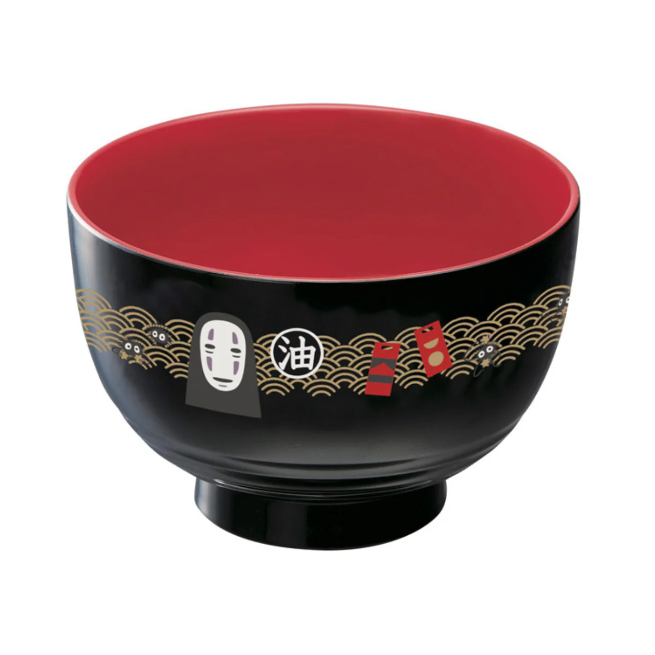No Face Traditional Japanese Lacquer Ware Small Bowl "Spirited Away"