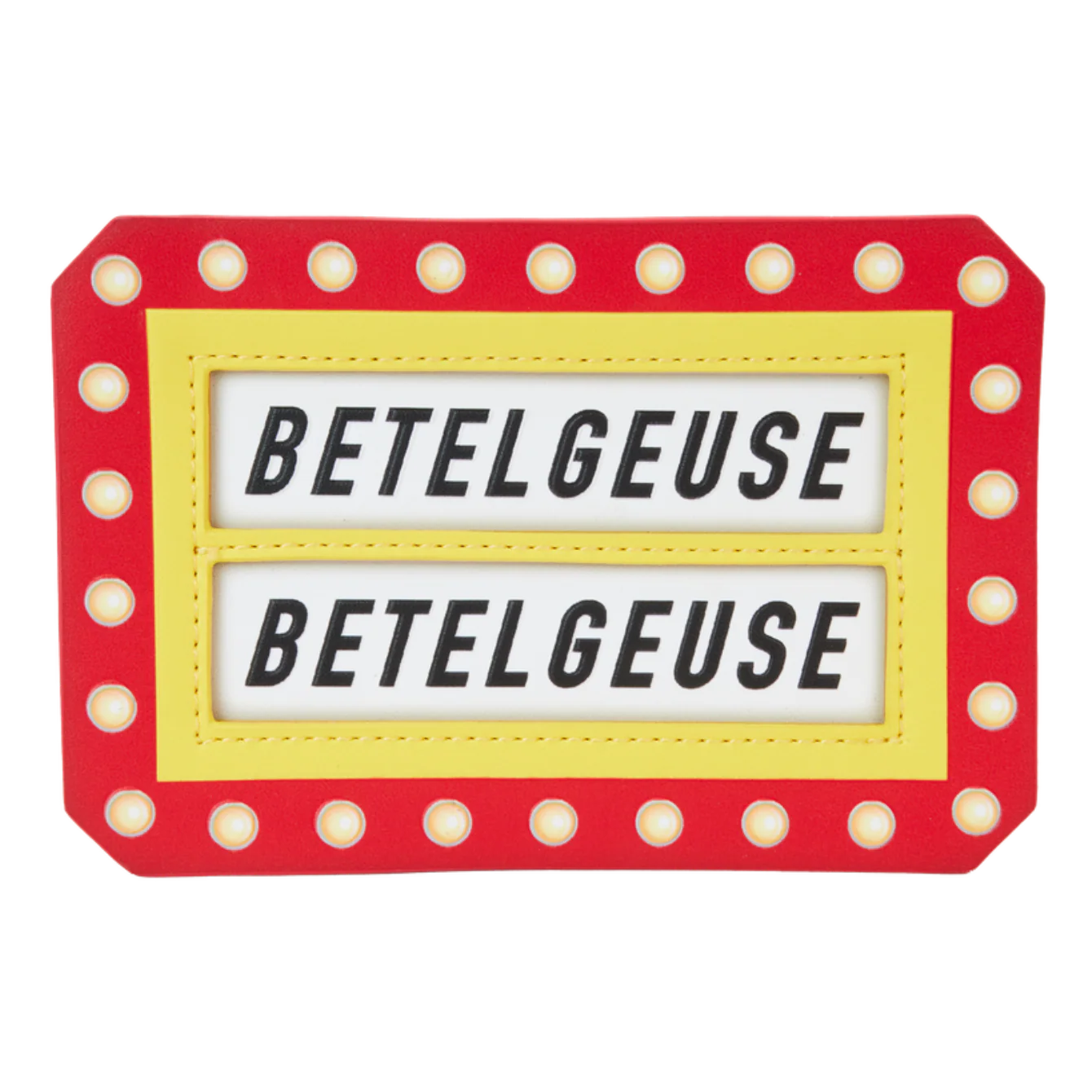 Beetlejuice Here Lies Betelgeuse Marquee Glow Large Card Holder