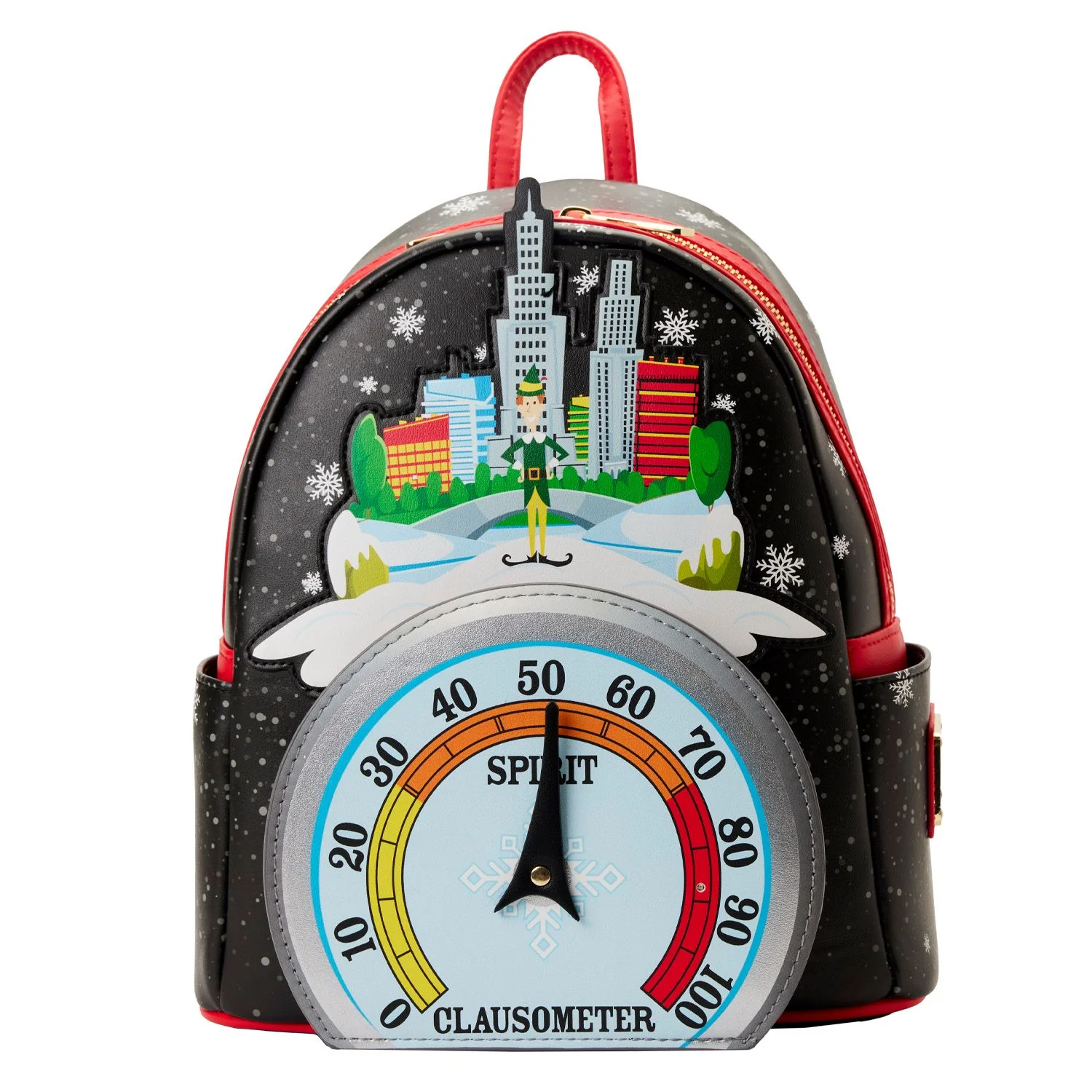 CLEARANCE Loungefly Elf Clausometer Light Up Mini Backpack