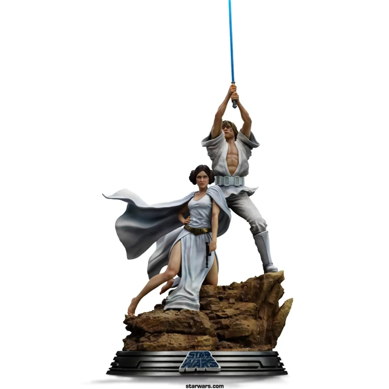 Luke and Leia Movie Poster - Star Wars - Deluxe Art Scale 1/10