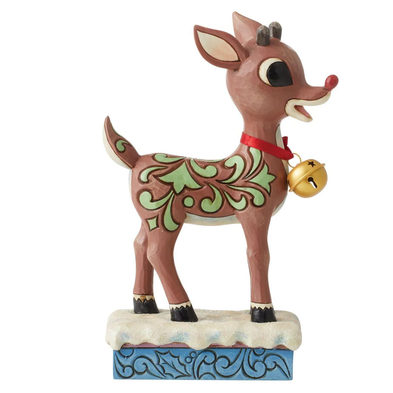 Rudolph w/Oversized Jingle Bell