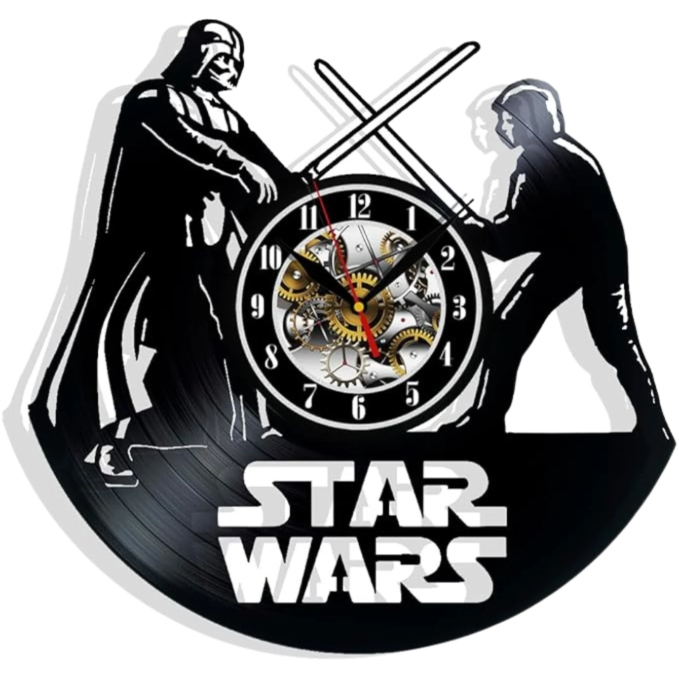 Star Decor Wars Vinyl Wall Clock