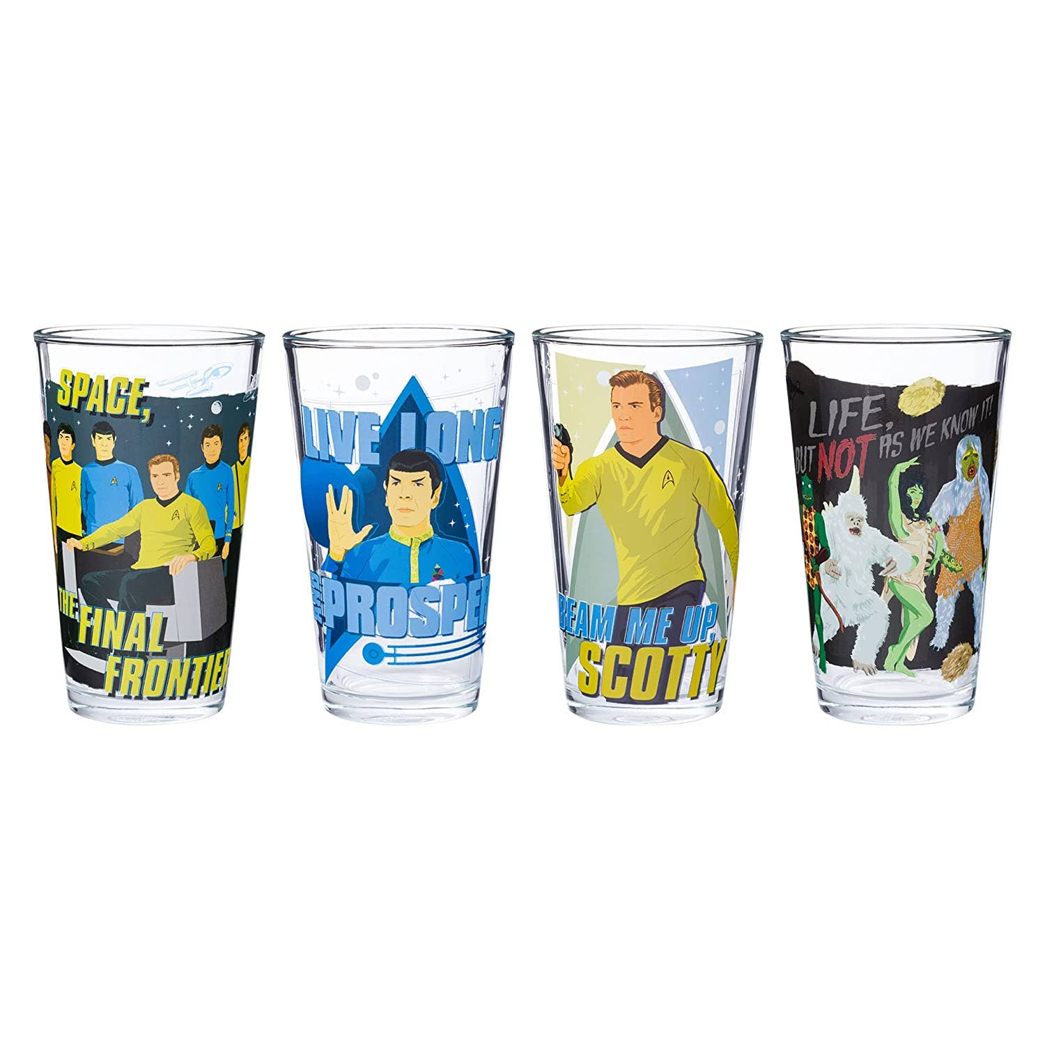 Star Trek 4pc. 16oz. Pint Glass Set