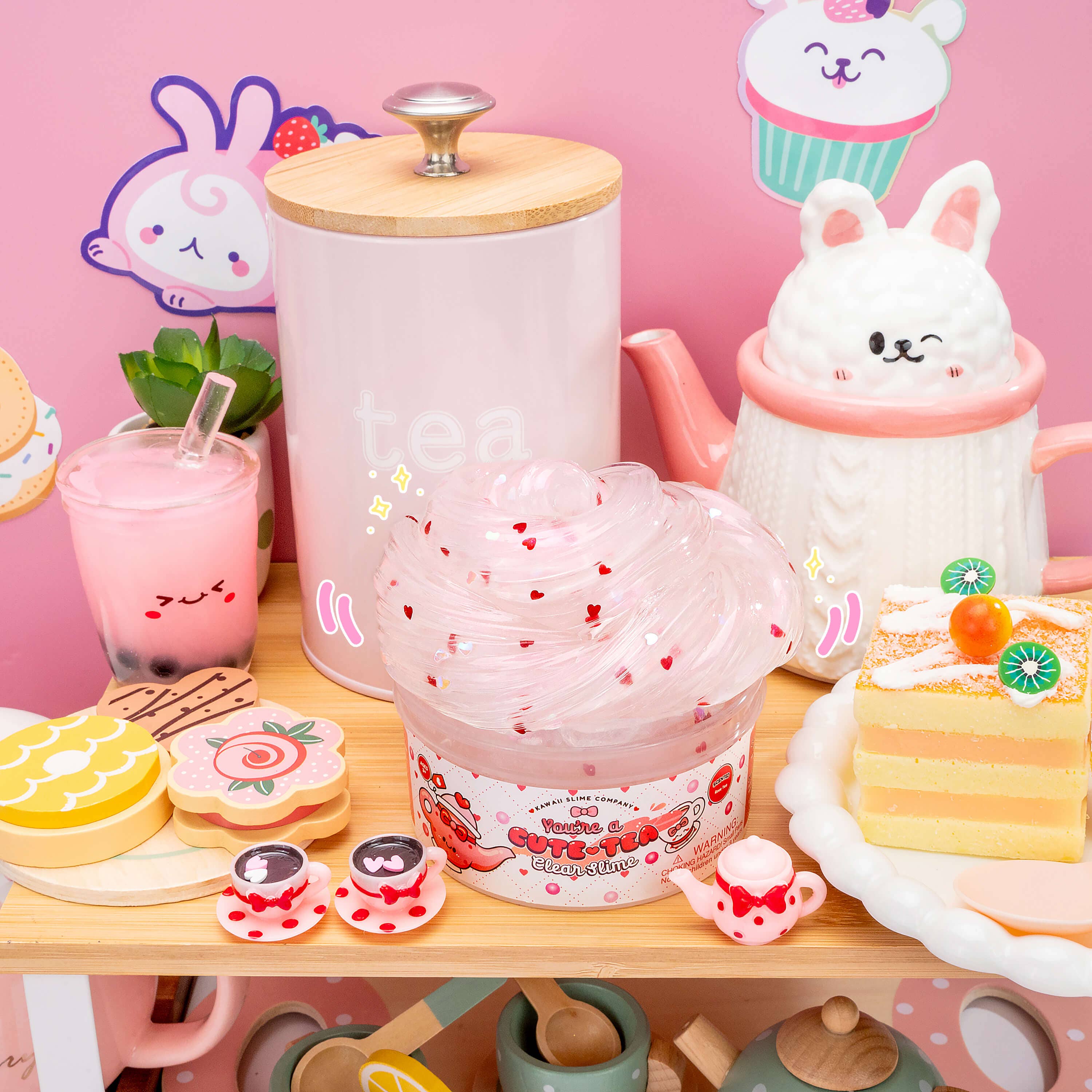 You're a Cute Tea Clear Signature Dome™ Slime - Image 5